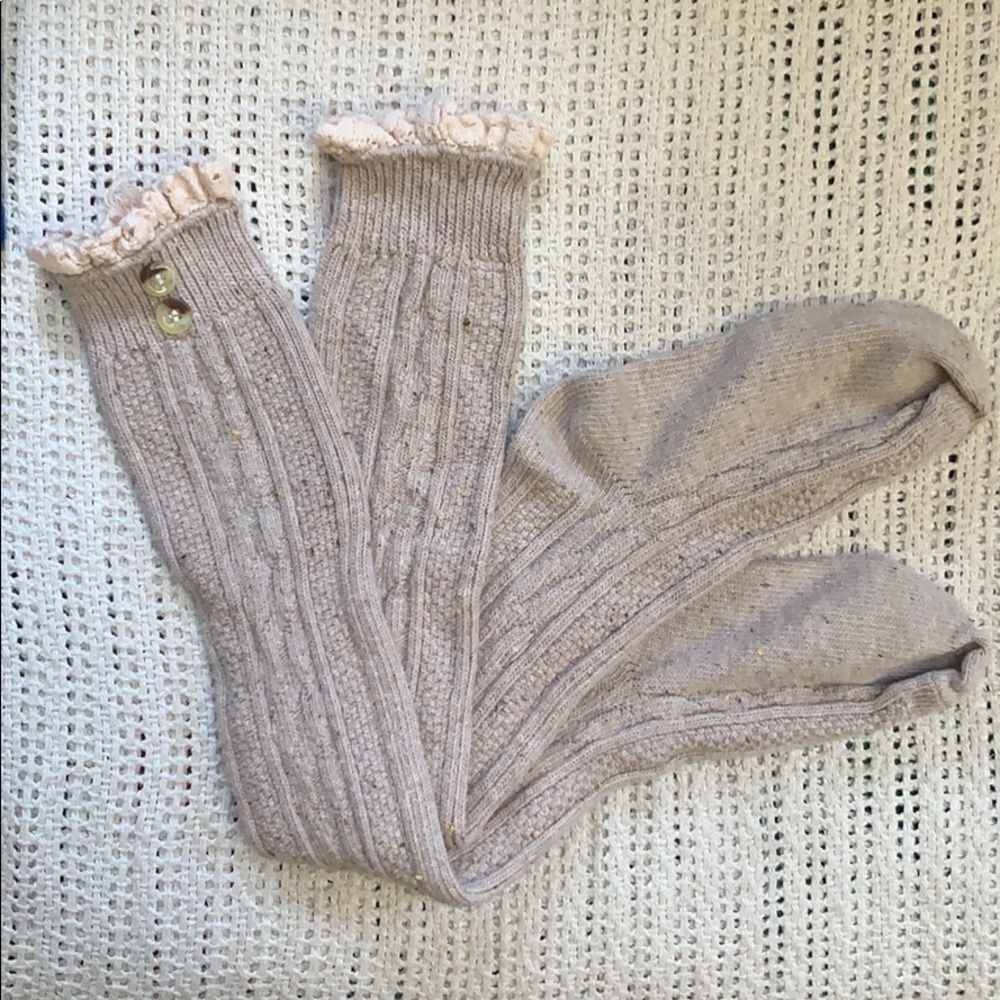 Knitted knee high socks